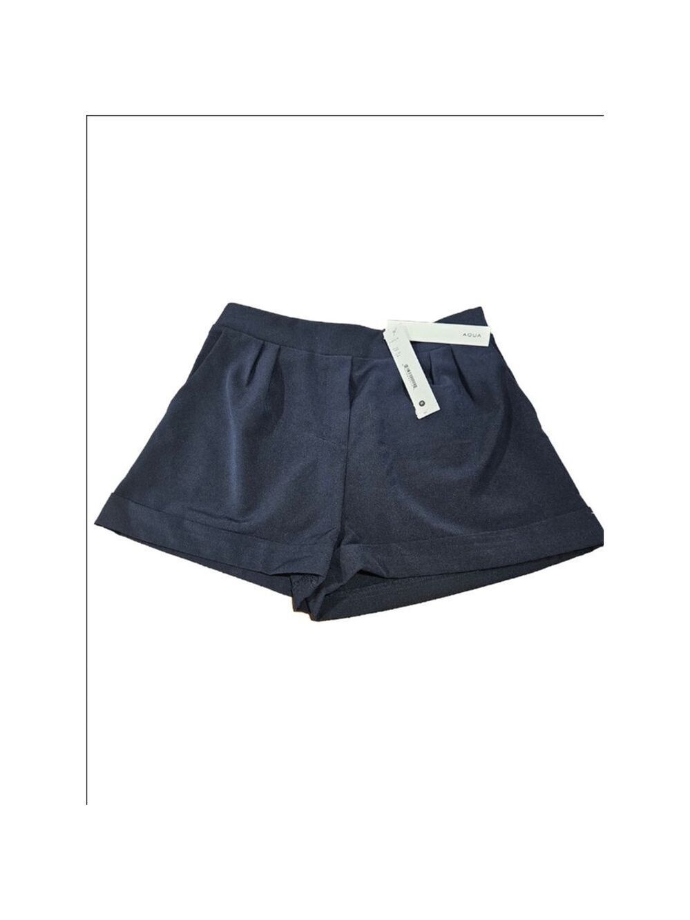 Aqua NWT Bloomingdale's Exclusive Navy Blue Pull-on Shorts Size M
